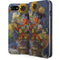 Tabby Cat with Flowers by Nene Thomas iPhone SE (2nd & 3rd Gen) Folio Case