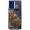 Tabby Cat with Flowers by Nene Thomas Moto G 5G (2024) Clear Case