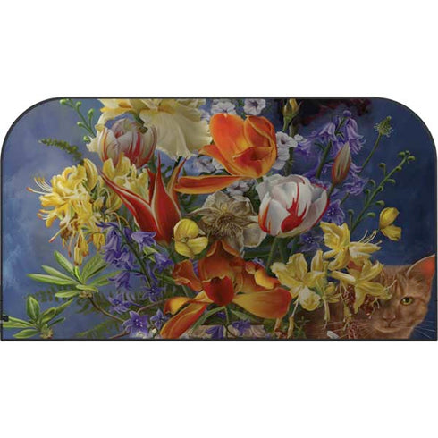 Tabby Cat with Flowers by Nene Thomas Nintendo Switch 2 (2025) with Joy-Con Skin