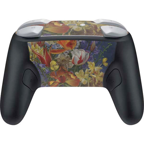 Tabby Cat with Flowers by Nene Thomas Nintendo Switch 2 (2025) Pro Controller Skin
