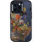 Tabby Cat with Flowers by Nene Thomas Otterbox Defender iPhone Skin