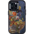 Tabby Cat with Flowers by Nene Thomas Otterbox Defender iPhone Skin
