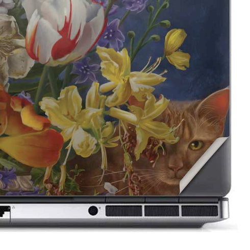 Tabby Cat with Flowers by Nene Thomas Dell Precision Skin