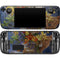 Tabby Cat with Flowers by Nene Thomas Steam Deck Handheld Gaming Computer OLED Skin