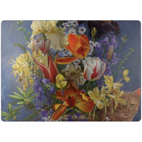 Tabby Cat with Flowers by Nene Thomas Surface Laptop 7 13.8in Skin