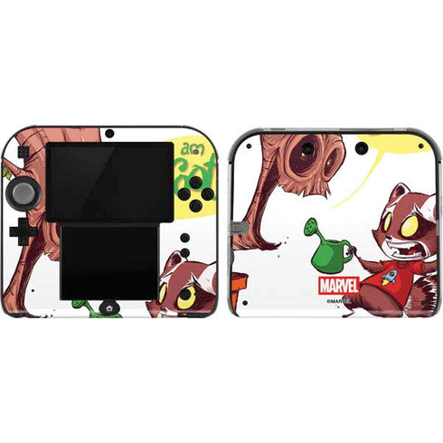 Marvel Rocket Raccoon and Groot Tall Tails Nintendo 2DS Skin