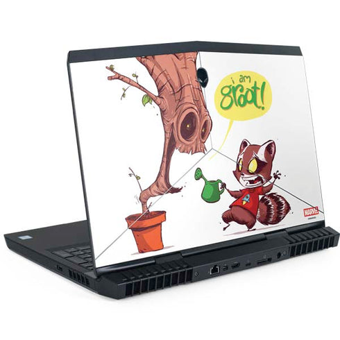Marvel Rocket Raccoon and Groot Tall Tails Dell Alienware Skin
