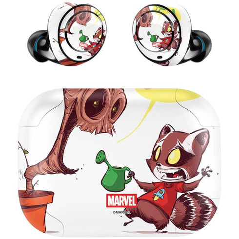 Marvel Rocket Raccoon and Groot Tall Tails Amazon Echo Buds Skin