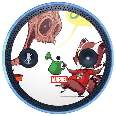 Marvel Rocket Raccoon and Groot Tall Tails Amazon Echo Skin