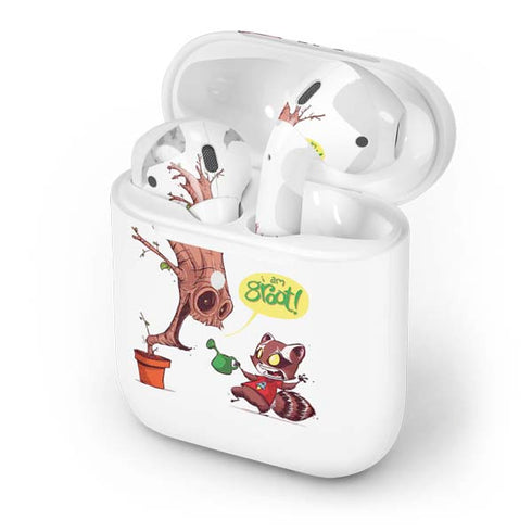 Marvel Rocket Raccoon and Groot Tall Tails Apple AirPods 2 Skin