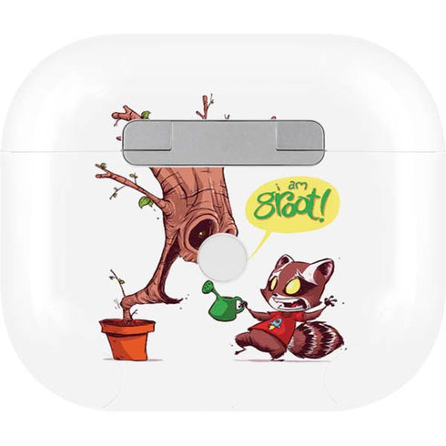 Marvel Rocket Raccoon and Groot Tall Tails Apple AirPods (3rd Gen 2021) Skin