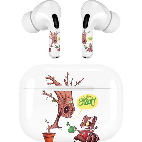 Marvel Rocket Raccoon and Groot Tall Tails AirPods Skins
