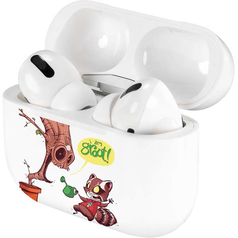 Marvel Rocket Raccoon and Groot Tall Tails Apple AirPods Pro Skin