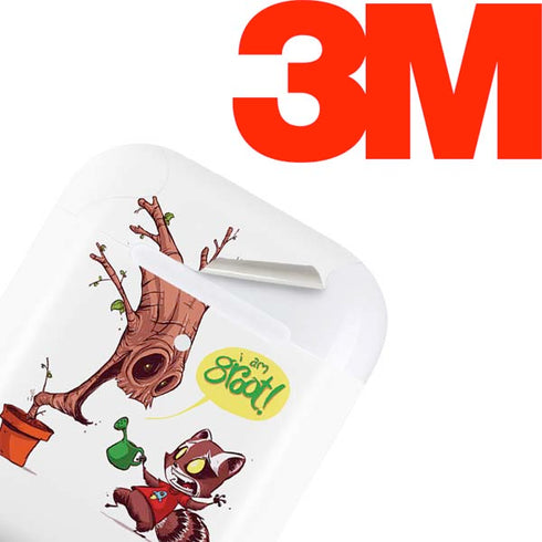 Marvel Rocket Raccoon and Groot Tall Tails Apple AirPods Skin