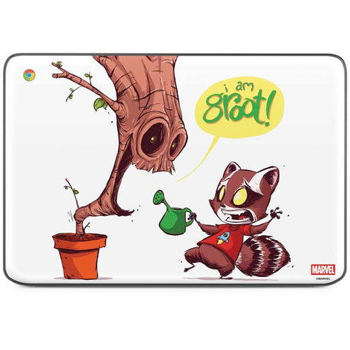 Marvel Rocket Raccoon and Groot Tall Tails HP Chromebook Skin