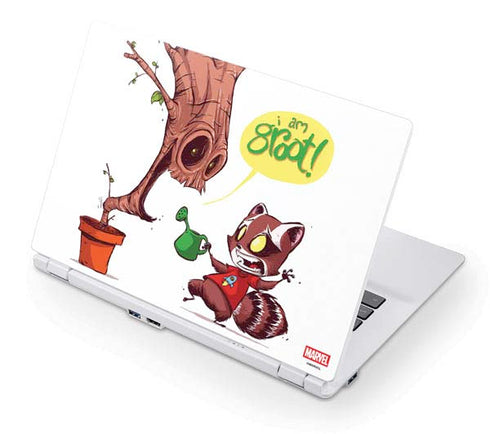 Marvel Rocket Raccoon and Groot Tall Tails Acer Chromebook Skin
