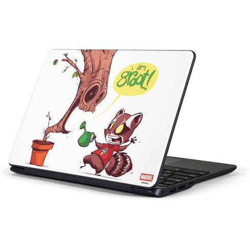 Marvel Rocket Raccoon and Groot Tall Tails Samsung Chromebook Skin