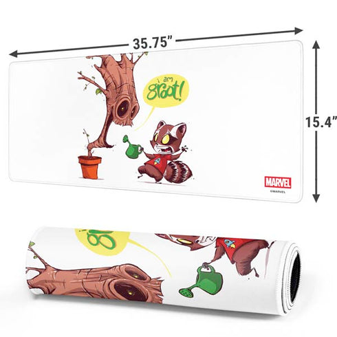 Marvel Rocket Raccoon and Groot Tall Tails Gaming Mouse Pad