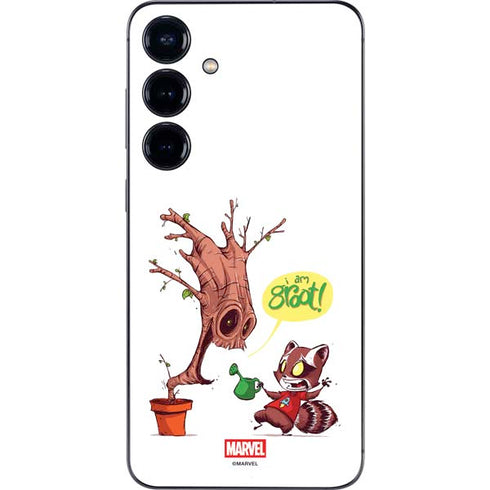 Marvel Rocket Raccoon and Groot Tall Tails Galaxy A16 5G Skin