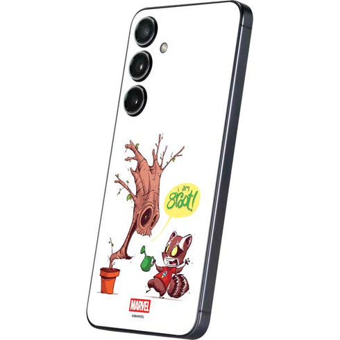 Marvel Rocket Raccoon and Groot Tall Tails Galaxy A16 5G Skin