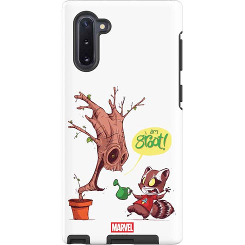 Marvel Rocket Raccoon and Groot Tall Tails Galaxy Note 10 Pro Case