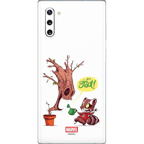 Marvel Rocket Raccoon and Groot Tall Tails Galaxy Note 10 Skin