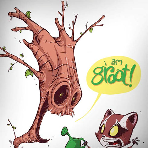 Marvel Rocket Raccoon and Groot Tall Tails Galaxy Note 8 Skin