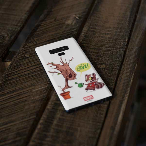 Marvel Rocket Raccoon and Groot Tall Tails Galaxy Note 9 Skin