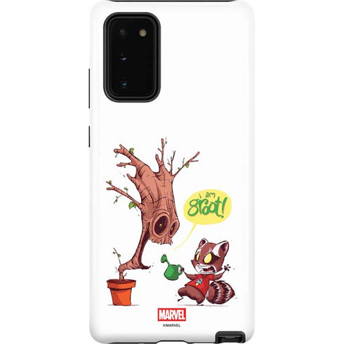 Marvel Rocket Raccoon and Groot Tall Tails Galaxy Note20 5G Pro Case