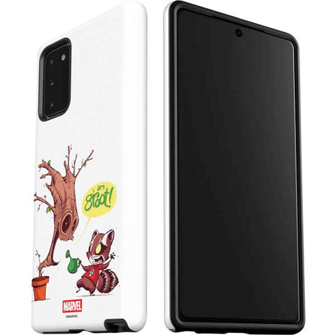 Marvel Rocket Raccoon and Groot Tall Tails Galaxy Note20 5G Pro Case