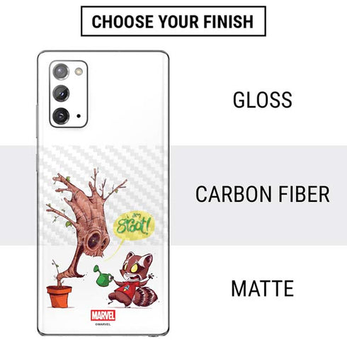 Marvel Rocket Raccoon and Groot Tall Tails Galaxy Note20 5G Skin