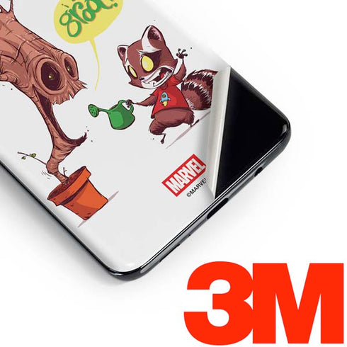 Marvel Rocket Raccoon and Groot Tall Tails Galaxy S10 Skin