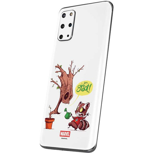 Marvel Rocket Raccoon and Groot Tall Tails Galaxy S20 Plus Skin