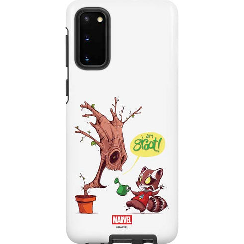 Marvel Rocket Raccoon and Groot Tall Tails Galaxy S20 Pro Case