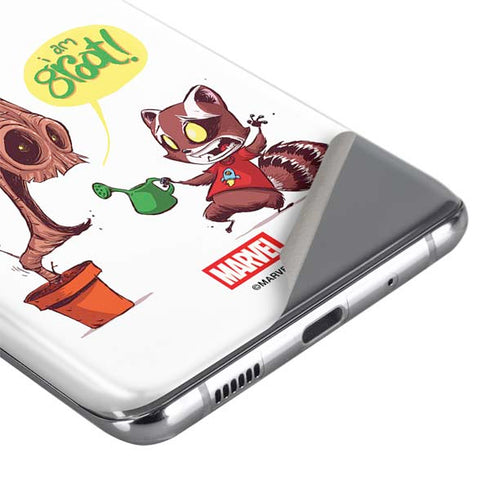 Marvel Rocket Raccoon and Groot Tall Tails Galaxy S20 Skin