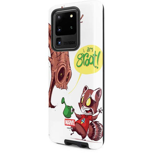 Marvel Rocket Raccoon and Groot Tall Tails Galaxy S20 Ultra 5G Pro Case