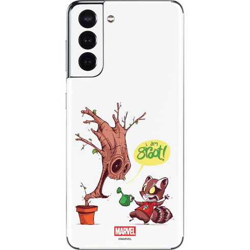 Marvel Rocket Raccoon and Groot Tall Tails Galaxy S21 5G Skin