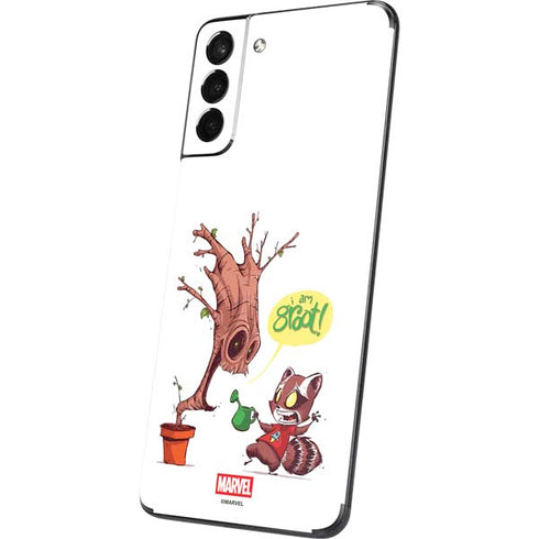 Marvel Rocket Raccoon and Groot Tall Tails Galaxy S21 5G Skin