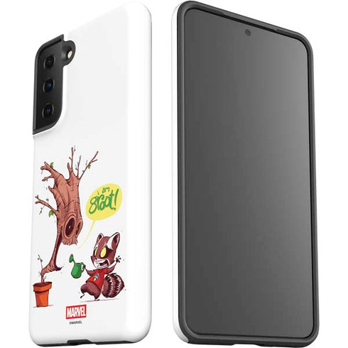 Marvel Rocket Raccoon and Groot Tall Tails Galaxy S21 FE Pro Case