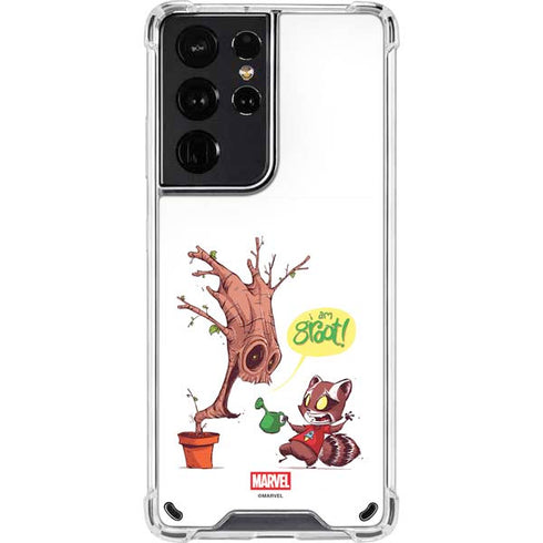 Marvel Rocket Raccoon and Groot Tall Tails Galaxy S21 Ultra 5G Clear Case