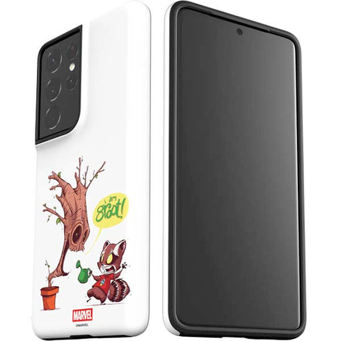 Marvel Rocket Raccoon and Groot Tall Tails Galaxy S21 Ultra 5G Pro Case