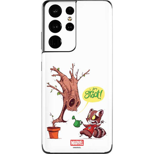 Marvel Rocket Raccoon and Groot Tall Tails Galaxy S21 Ultra 5G Skin