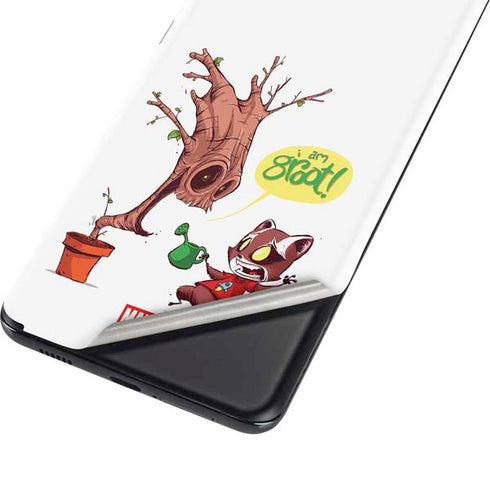 Marvel Rocket Raccoon and Groot Tall Tails Galaxy S21 Ultra 5G Skin