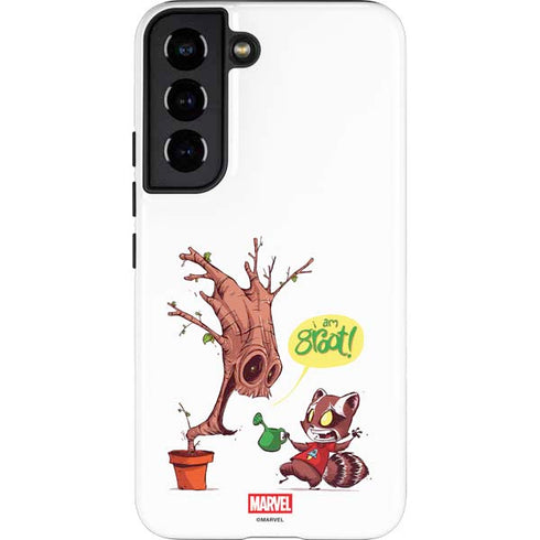 Marvel Rocket Raccoon and Groot Tall Tails Galaxy S22 Pro Case
