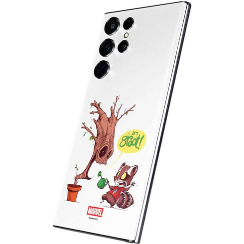 Marvel Rocket Raccoon and Groot Tall Tails Galaxy S22 Ultra Skin
