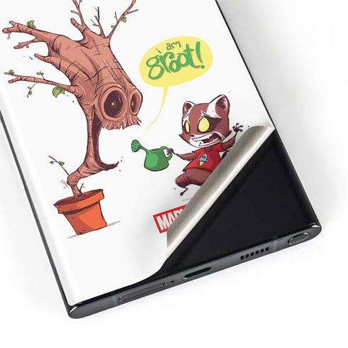 Marvel Rocket Raccoon and Groot Tall Tails Galaxy S22 Ultra Skin
