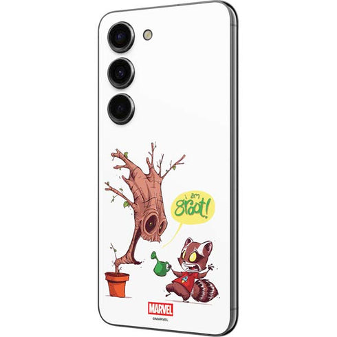 Marvel Rocket Raccoon and Groot Tall Tails Galaxy S23 Skin