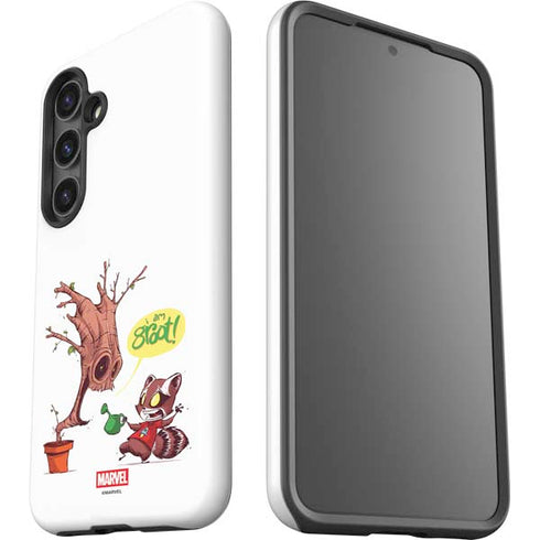 Marvel Rocket Raccoon and Groot Tall Tails Galaxy S24 Plus Impact Case