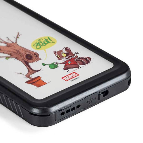Marvel Rocket Raccoon and Groot Tall Tails Galaxy S24 Plus Waterproof Case