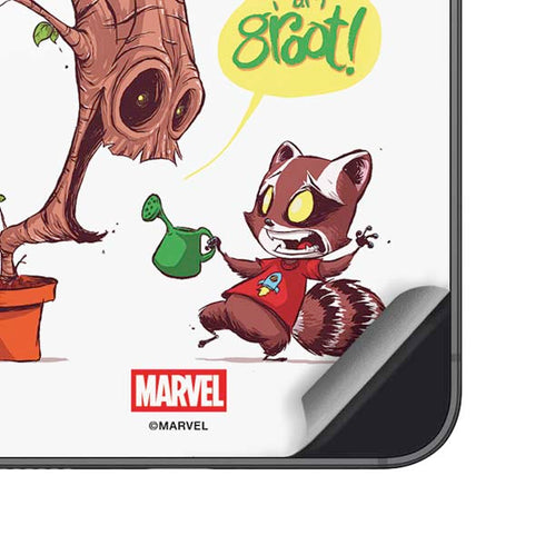 Marvel Rocket Raccoon and Groot Tall Tails Galaxy S24 Skin